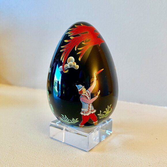 Vintage Lacquer Style Franklin Mint Egg - Picture 1 of 7